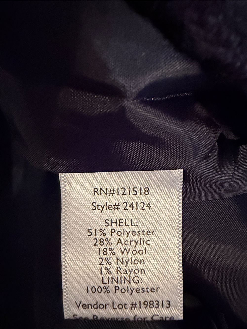 Classic Women's Quilted Button-Front Jacket - Black - Picture 7 of 8